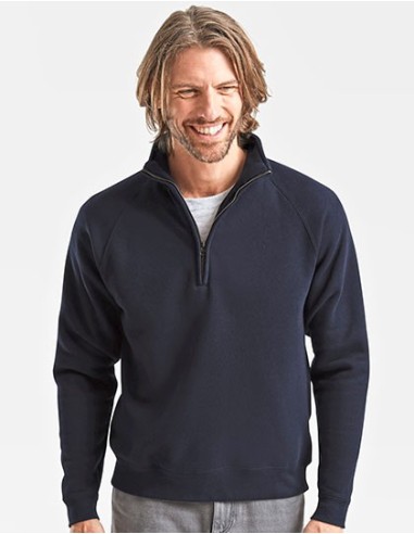 F-62-032-0-Premium Zip Neck Raglan Sweat